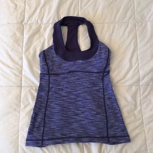 Blue Lululemon Razorback Tank
